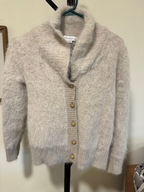 Belldini Angora Rabbit Hair Women's Cream Sweater